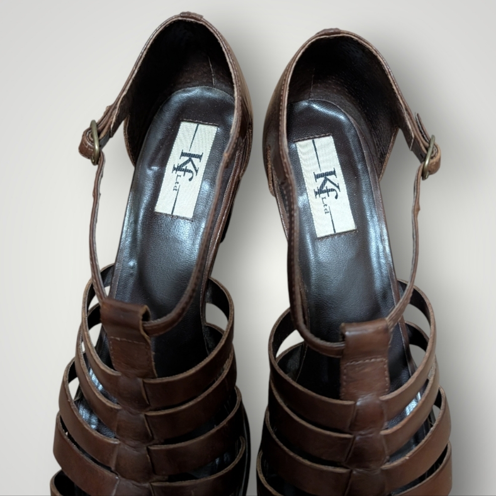 KF LTD Women's Cayman Genuine Leather Sandals - Picture 7 of 12